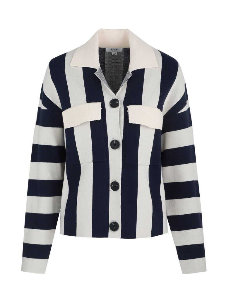 C&S vest Cecillia midnight blue/sand