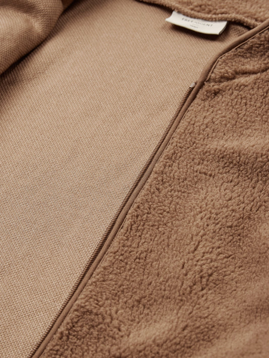 Freequent vest Teddy desert taupe