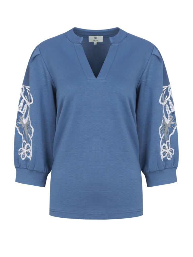 CS sweater Wiebke dusty blue