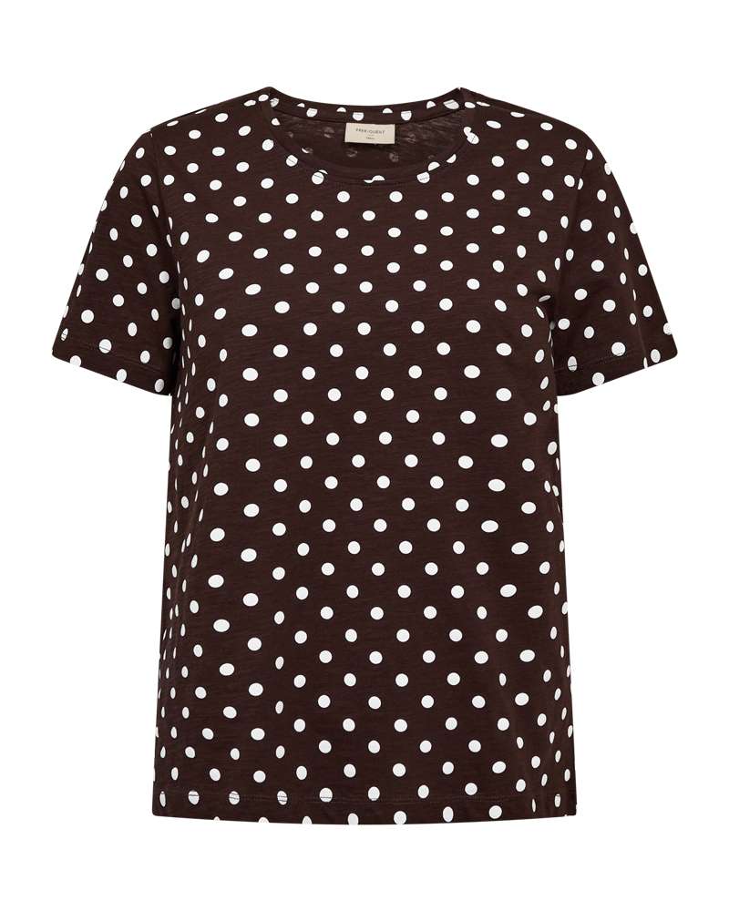 Freequent T-shirt Viva coffee bean/brilliant white