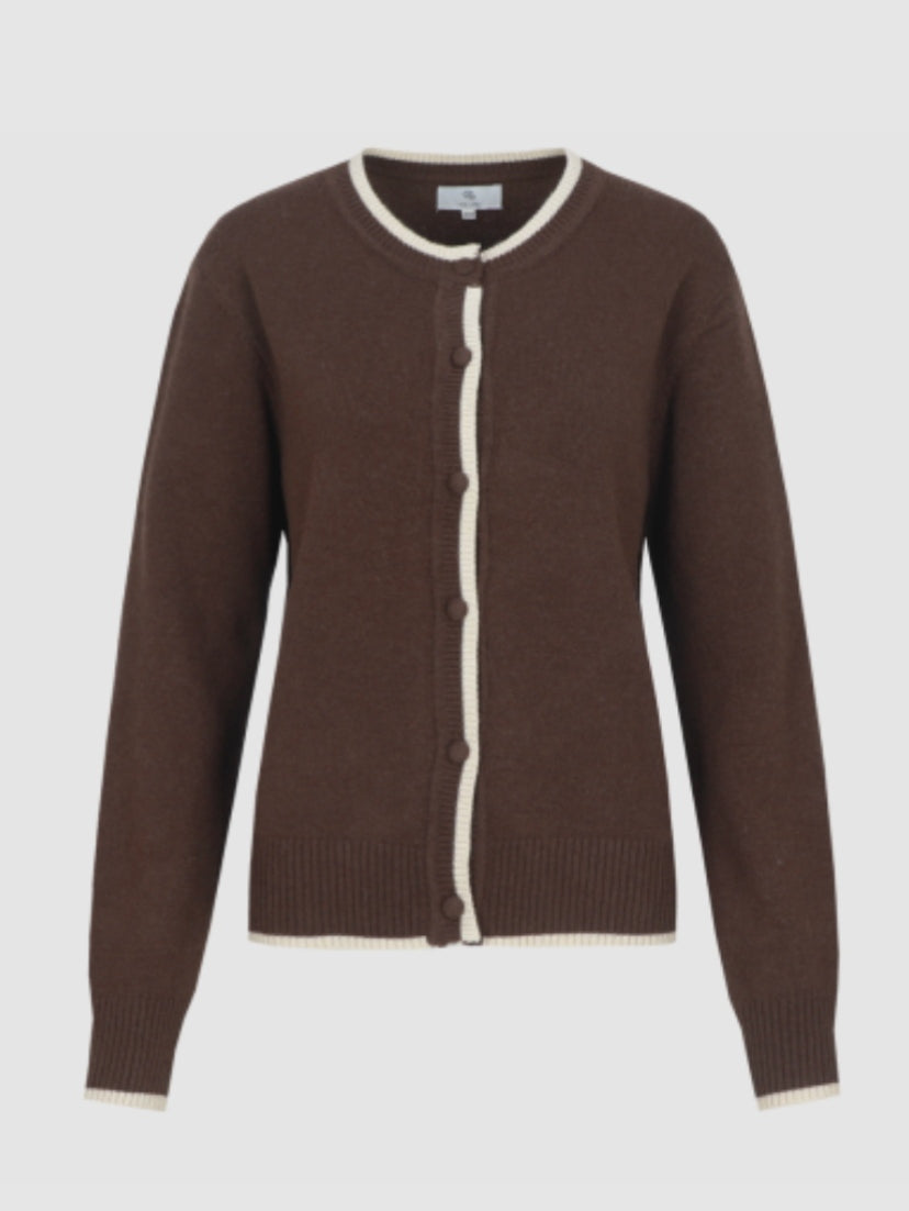 CS The Label vest Cathy mocha brown/sand