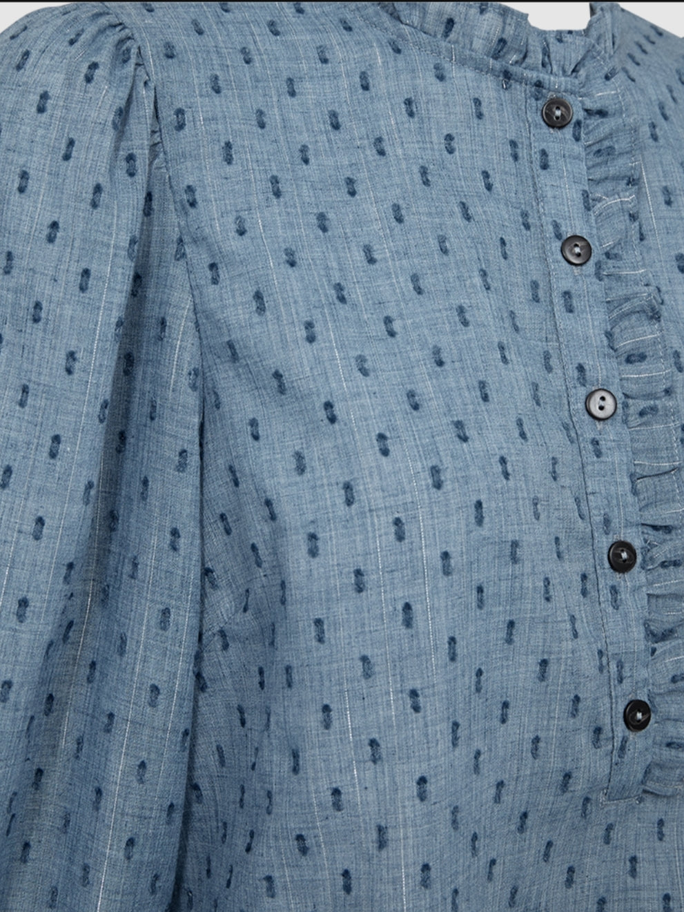 Freequent top Dina vintage indigo melange