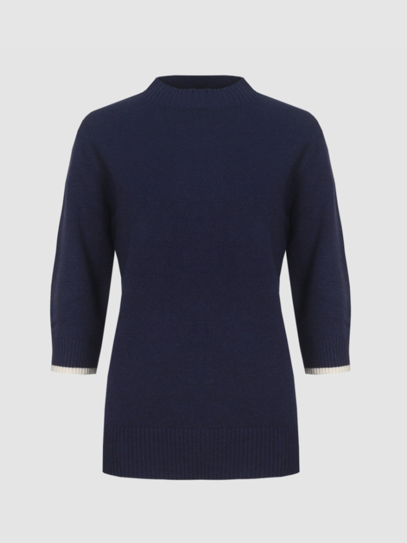 CS The Label trui Astrid eclipse/woolwhite