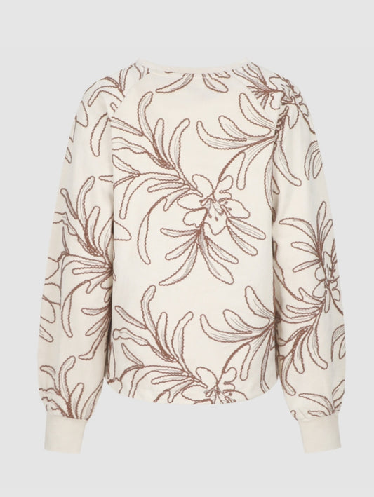 CS The Label sweater Webby sand/dark walnut