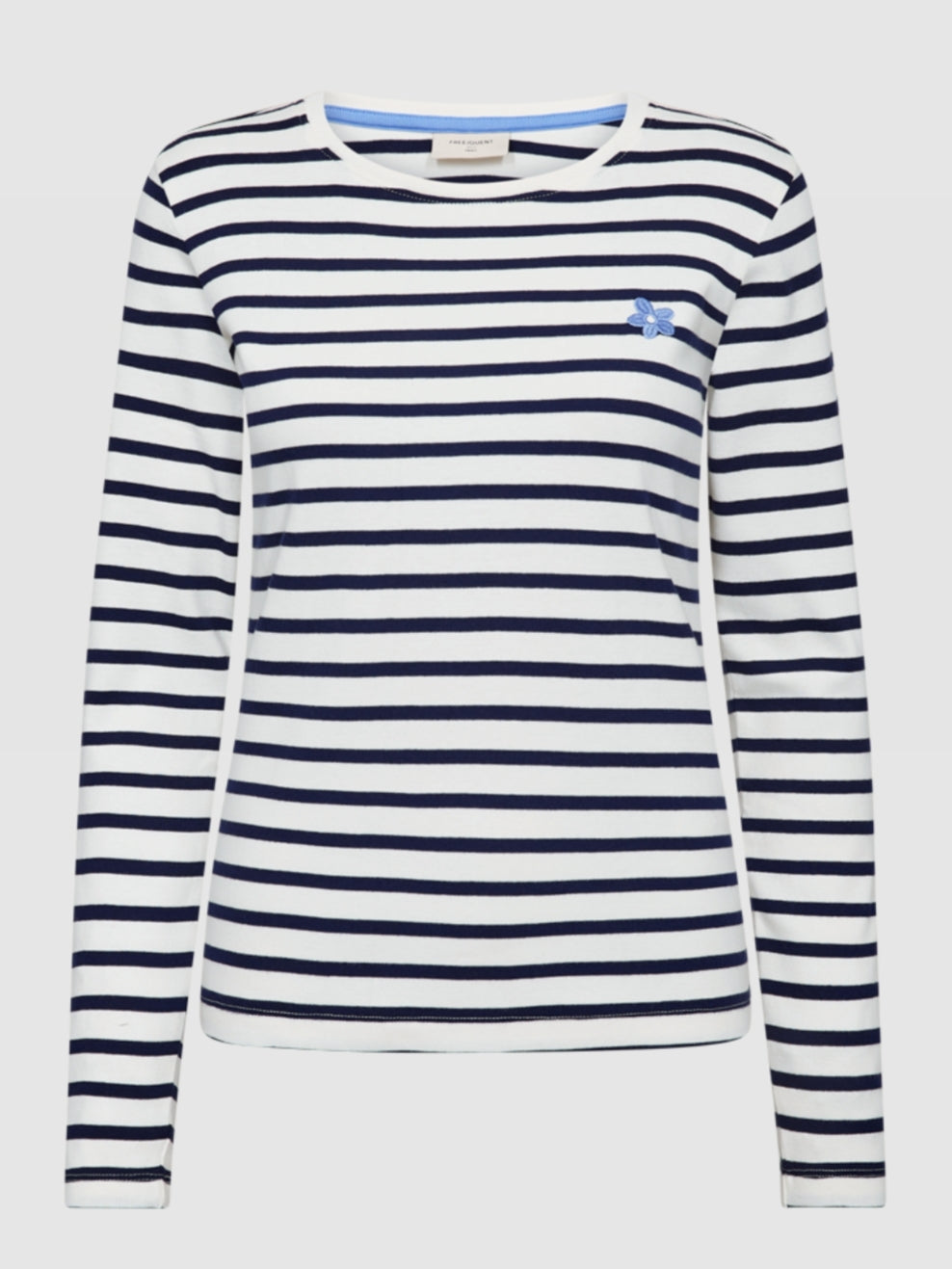 Freequent longsleeve Famila offwhite/navy blazer