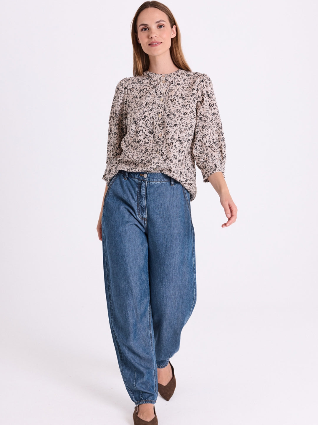 Freequent blouse Mollie moonbeam/black