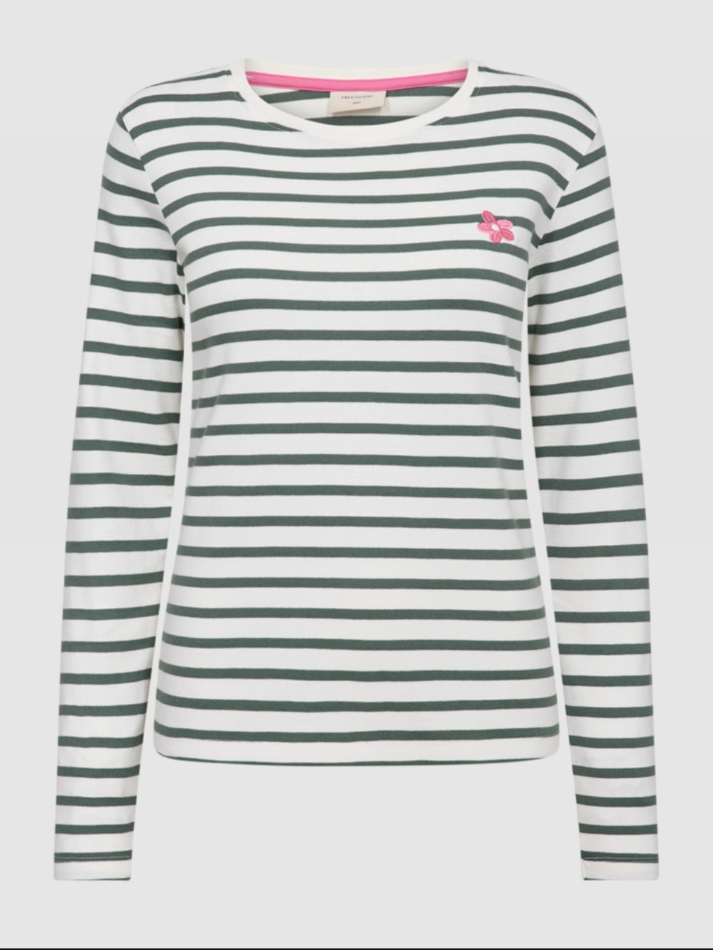 Freequent longsleeve Famila offwhite/dark forest