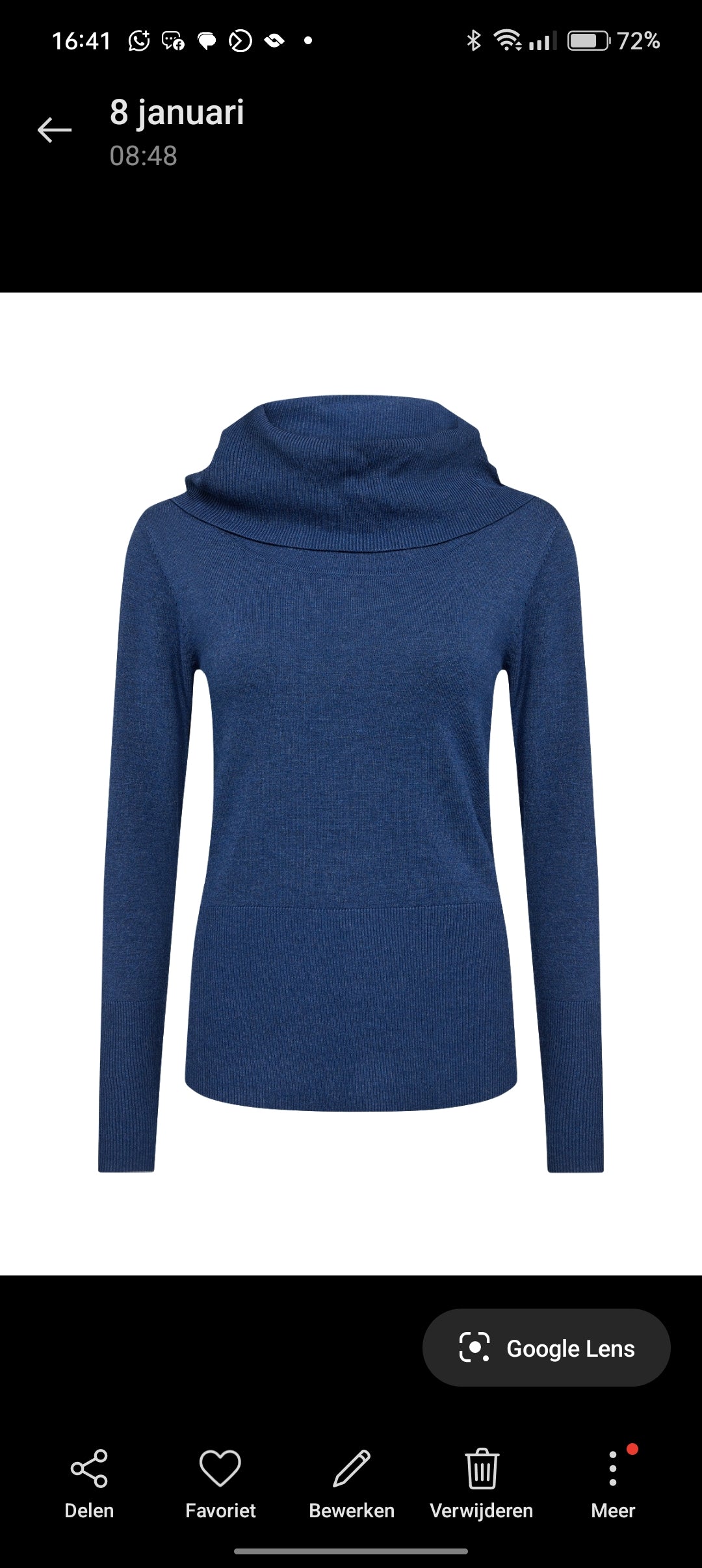 Soyaconcept trui Dollie 305 korenblauw