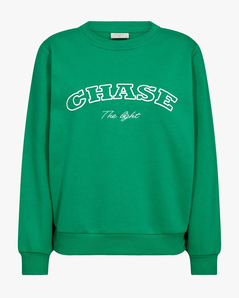 Freequent sweater Kamela bright green/star offwhite