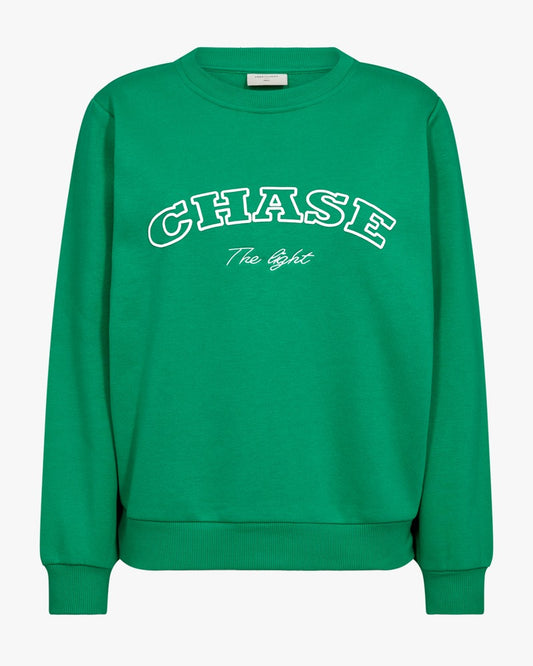 Freequent sweater Kamela bright green/star offwhite