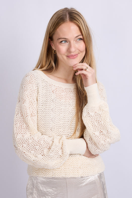 CS trui Khloe wool white