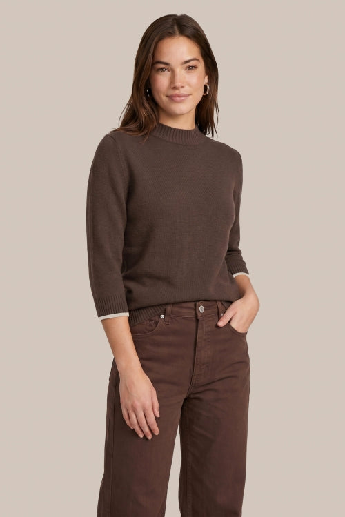CS The Label trui Astrid mocha brown/sand