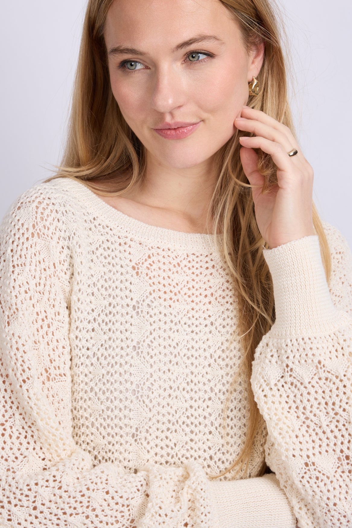 CS trui Khloe wool white