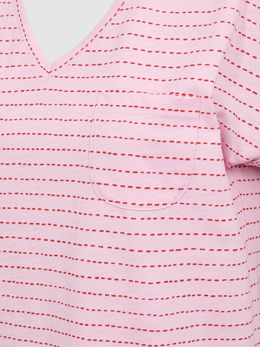 Freequent T-shirt Viva sweet lilac/true red