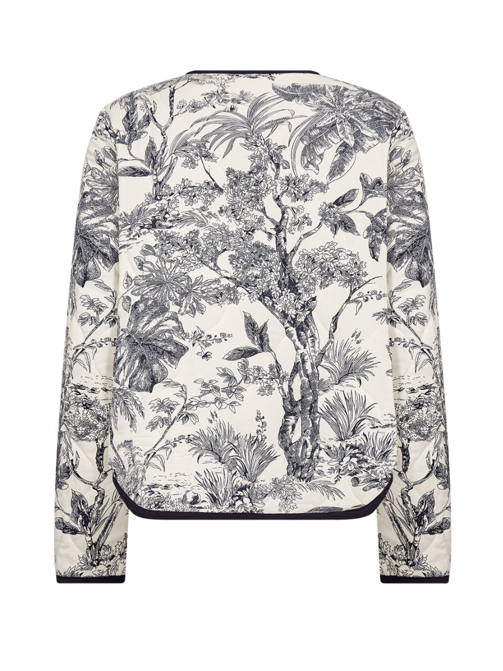 Soyaconcept vestjas Carli donkerblauw/ecru